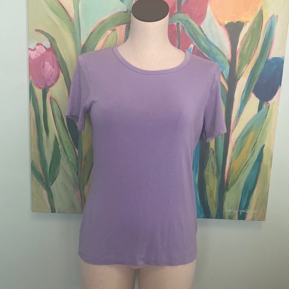 Karen Kane lavender tee shirt - Picture 1 of 1